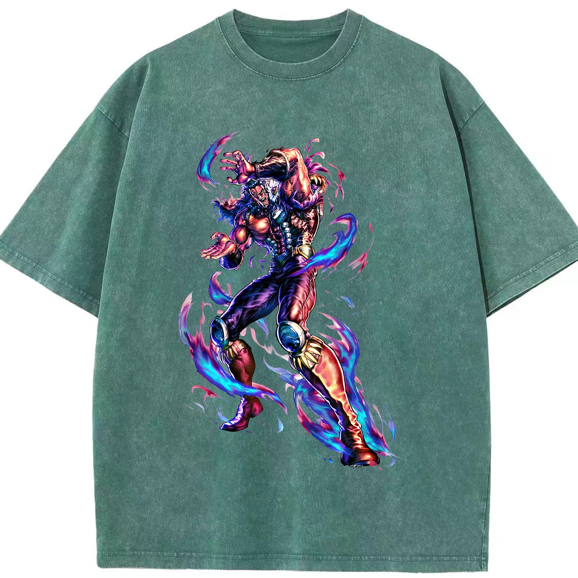 （画像用） 北斗の拳 Fist of the North Star 綿100% ヴィンテージ風 半袖Tシャツ（フロントプリント）